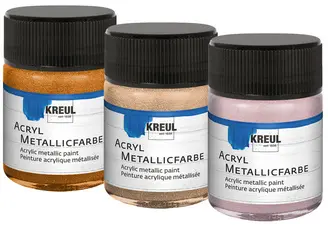 KREUL Peinture acrylique métallique, champagne, 50 ml