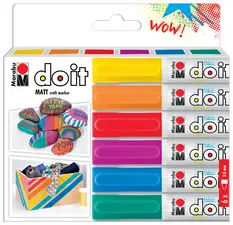 Marabu Marqueur acrylique DO IT Craftmarker, set de 6