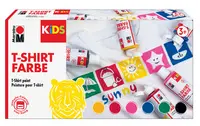Marabu KiDS Peinture pour tissu "T-Shirt Farbe", set de 6