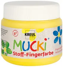 KREUL Gouache aux doigts textile "MUCKI", 150 ml, blanc