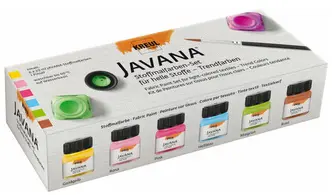 KREUL Peinture pour textiles JAVANA, kit couleur tendance