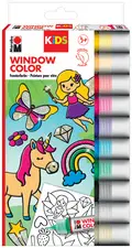 Marabu KiDS Window Color-Set "Glitzerfee", 10 x 25 ml