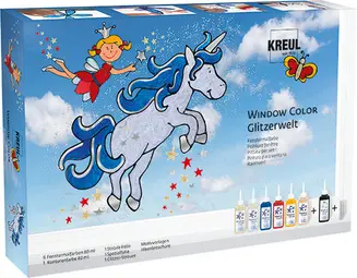 KREUL Window Color, kit monde pailleté