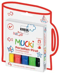 MUCKI Feutre pour porcelaine "MUCKI", set de 5