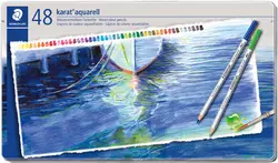 STAEDTLER Crayon aquarellable karat aquarelle, étui de 48