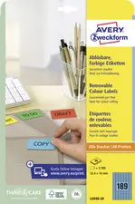 AVERY Zweckform Etiquette universelle, 63,5 x 33,9 mm, jaune
