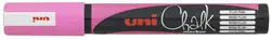 uni-ball Marqueur craie Chalk marker PWE5M, rose fluo