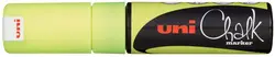 uni-ball Marqueur craie Chalk marker PWE8K, jaune fluo