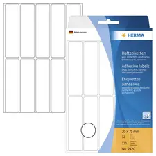 HERMA Etiquette multi-usage, 12 x 18 mm, grand paquet,blanc