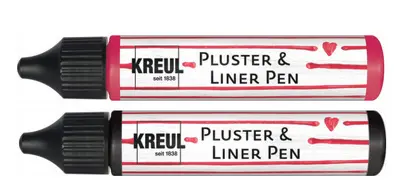 KREUL Pluster & Liner Pen, 29 ml, fraise
