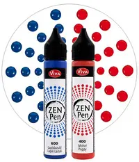 ViVA DECOR Stylo à perle Zen Pen "Force & courage", set de 2