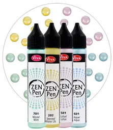 ViVA DECOR Stylo à perle Zen Pen "Légèreté", set de 4