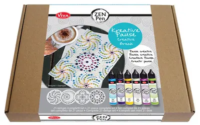 ViVA DECOR Stylo à perle Zen Pen "Pause créative", 21 pièces