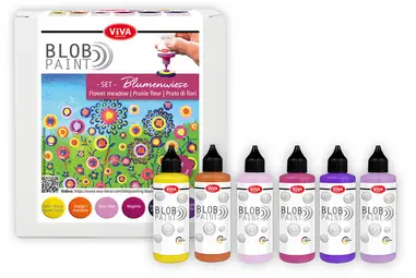 ViVA DECOR Set de peinture Blob Paint "Prairie fleurie