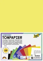 folia Papier de couleur, A4, 130 g/m2, assorti de 25