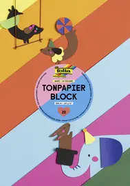 folia Bloc de papier de couleur, A4, 130 g/m2, 20 feuilles