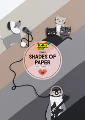 folia Bloc de papier et carton de couleur "Shades of Grey