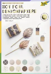 folia Bloc de papier design "Hotfoil", A4, 165 g/m2