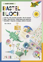folia Bloc d'activités manuelles "Sweet Safari", 240 x 340mm