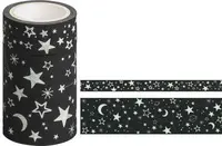 HEYDA Ruban adhésif décoratif Glow in the dark "Étoiles