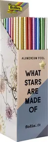 folia Feuille de bricolage alu "petites étoiles", présentoir