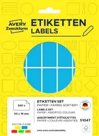 AVERY Zweckform Étiquette multi-usage, 50 x 19 mm, coloré