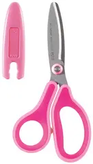PLUS JAPAN Ciseaux pour enfants FITCUTCURVE KIDS, rond, rose