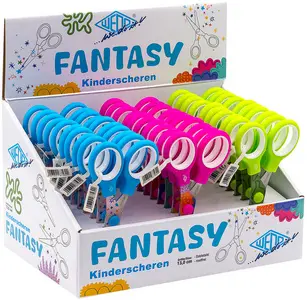 WEDO Ciseaux FANTASY, assorti, présentoir de 30