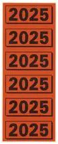ELBA Inhaltsschild "2026", gelb, Maße: (B)57 x (H)25 mm