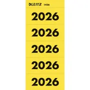 LEITZ Ordner-Inhaltsschild "Jahreszahl 2026", gelb