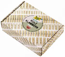 folia Mélange de pinces en bois NATURAL Jumbobox, 500 g