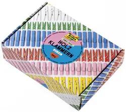 folia Mélange de pinces en bois BASIC Jumbobox, 500 g