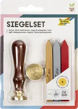 folia Ensemble de cire à cacheter, avec manche en bois