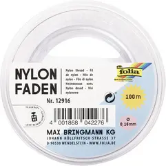 folia Fil nylon en bobine, 0,16 mm x 100 m, transparent