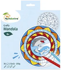 My Mandarine Carnet de coloriage "Graffy Pop Mandala