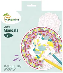 My Mandarine Carnet de coloriage "Graffy Pop Mandala