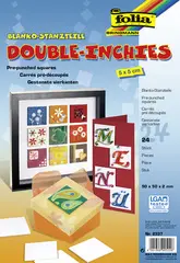 folia Carrés pré-découpés "Double Inchies", 50 x 50 mm