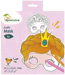My Mandarine Carnet de coloriage Graffy Pop Mask "Girl