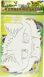 folia Masques pour enfants "Animaux de la forêt", blanc