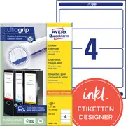 AVERY Zweckform Etiquette pour dos de classeur, rouge,