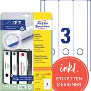 AVERY Zweckform Etiquette pour dos de classeur, rouge