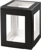 folia Pièces en carton pour mini lanterne, noir
