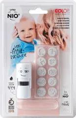 COLOP Kit tampon à motif "LITTLE NIO" bébé, blanc