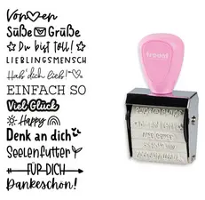 trodat Kreativstempel-Set Creative Mini "Nette Botschaften