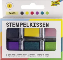 folia Tampon encreur set "Basic", 6 couleurs assorties