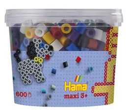 Hama Perles à repasser maxi "mélange de couleur vive", boîte