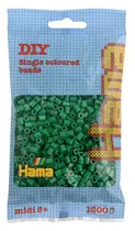 Hama Perles à repasser midi, dans un sachet, vert
