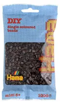 Hama Perles à repasser midi, dans un sachet, marron