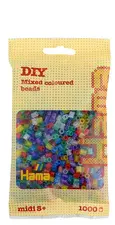 Hama Perles à repasser midi "mix paillettes", dans un sachet
