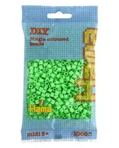 Hama Perles à repasser midi, dans un sachet, vert pastel